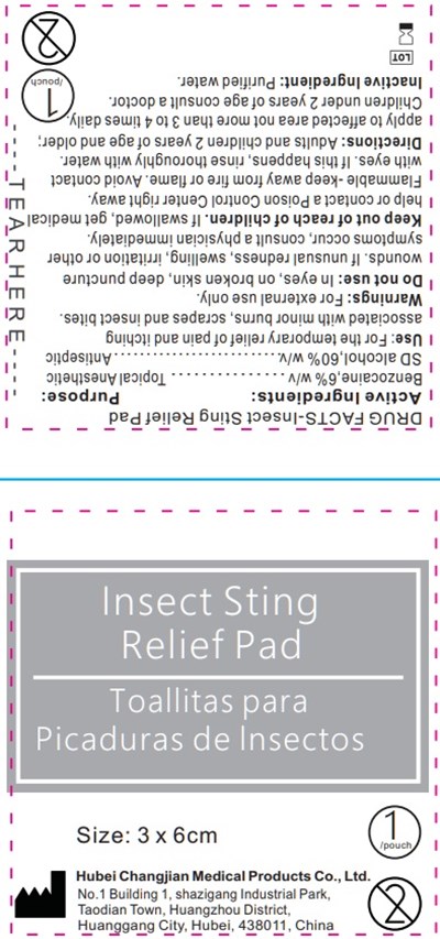 Insect Sting Relief Pad Label 2 (Insect Sting Relief Pad Label 2)